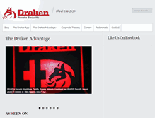 Tablet Screenshot of drakensecurity.com